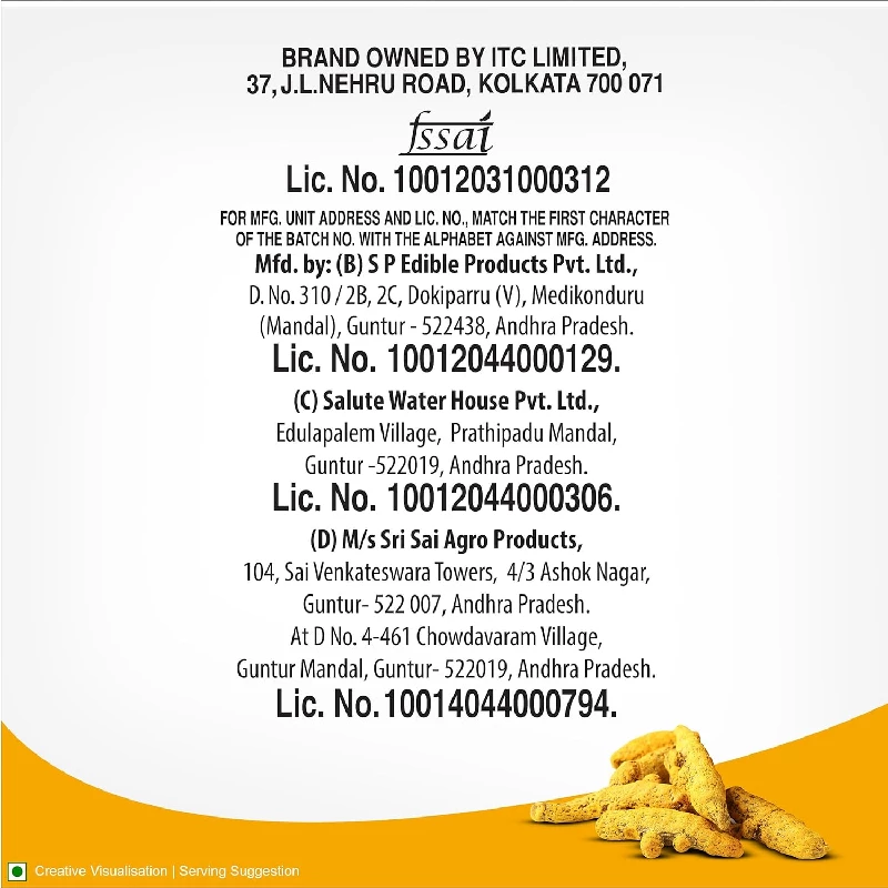 Aashirvaad Turmeric Powder Natural Golden Turmeric Powder with No Added Flavours and Colours, 500 g-8.webp